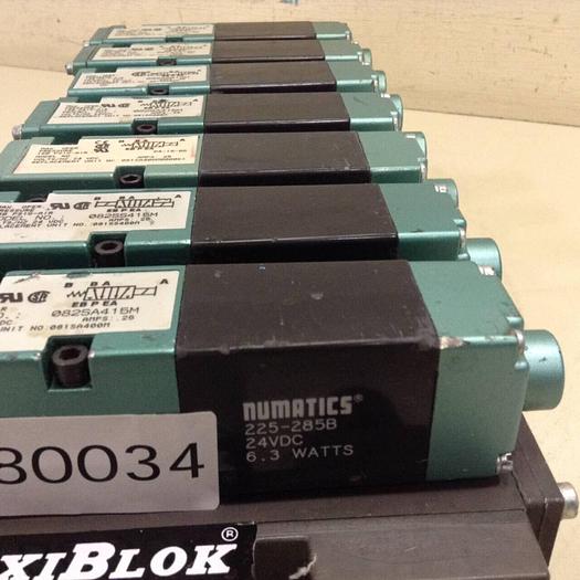 Used NUMATICS Control Block w/ Valves 082SA415M #80034