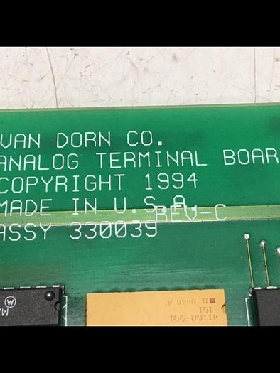 Used VAN DORN Analog Terminal Board PC330-039 Used