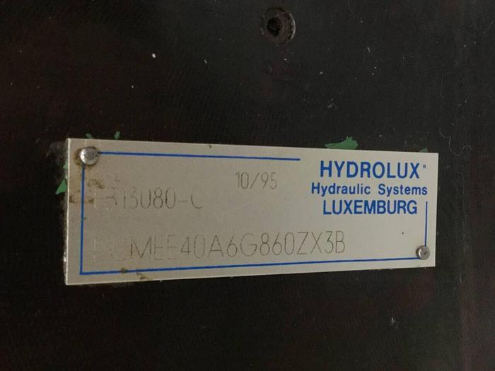 Used HYDROLUX Hydraulic Manifold PCMEE40A6G860ZX3B Used