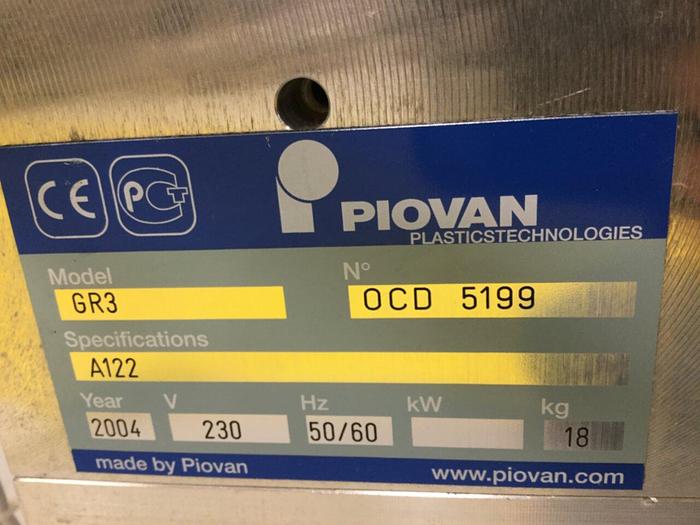 Used PIOVAN Vacuum Receiver GR3 #105239