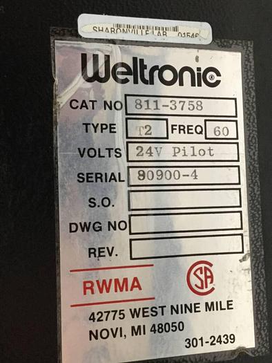 Used WELTRONIC WT-2000 Control 811-3758 Used