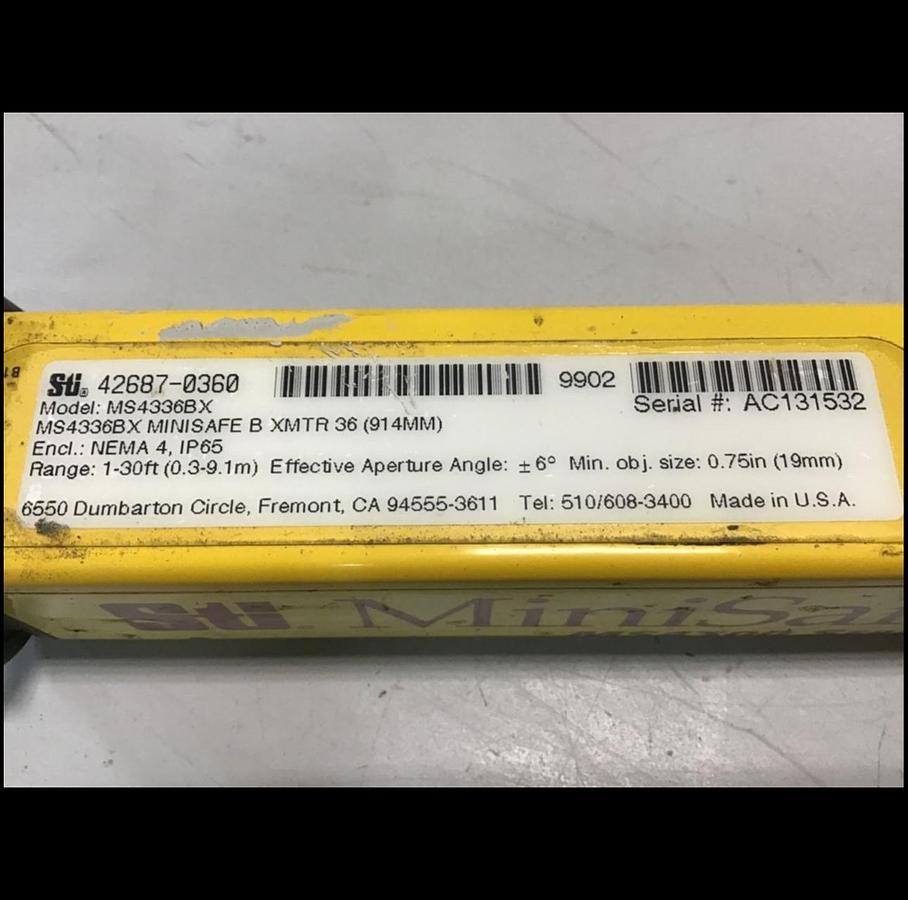 Used STI Light Curtain Transmitter MS4336BX Used