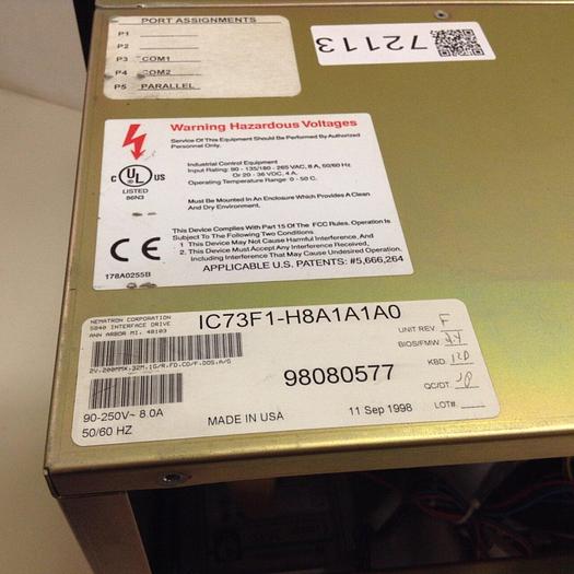 Used NEMATRON CORP Operator Interface IC73F1-H8A1A1A0 Used