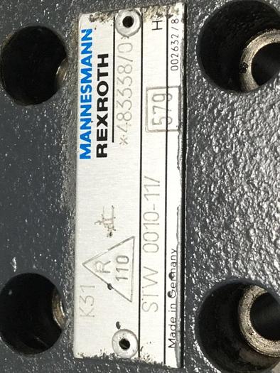 Used MANNESMANN REXROTH Valve STW0010-11 #109487