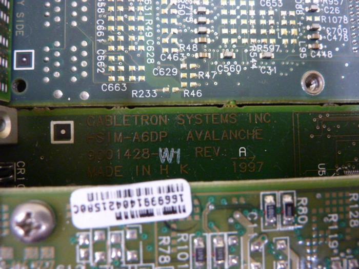 Used CABLETRON Switch Module 6H252-17 #57053