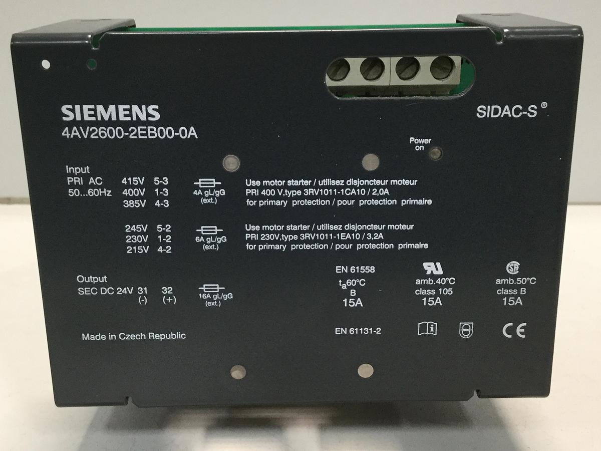 Used SIEMENS Power Supply 4AV2600-2EB00-0A Used