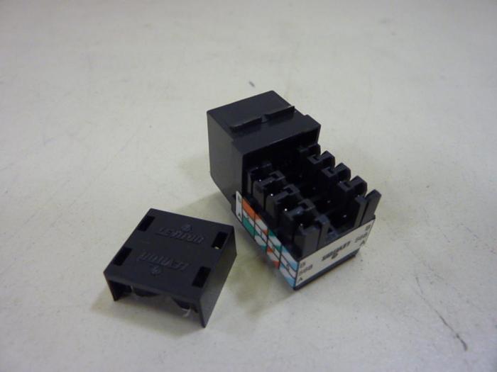 LEVITON Black Quickport Cat 5 Jack 41108-RE5 #58114