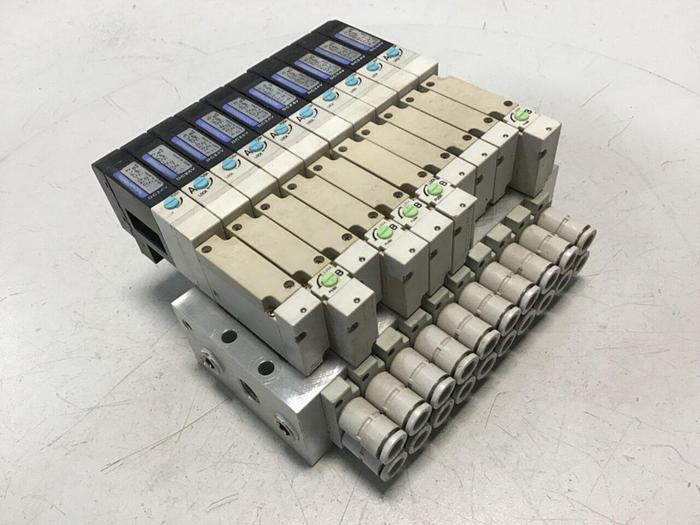 Used KOGANEI Manifold w/ Valves F10M8AJ #120920