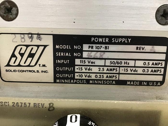 Used SCI Power Supply PR 107-B1 #126093