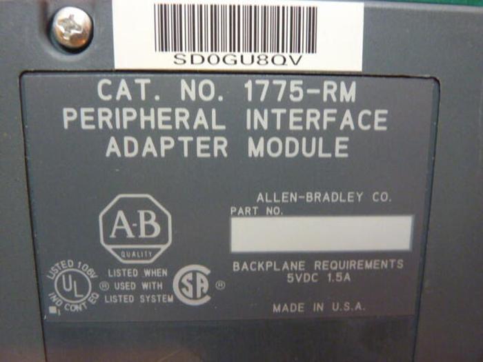 ALLEN BRADLEY Adapter Module 1775-RM #28848
