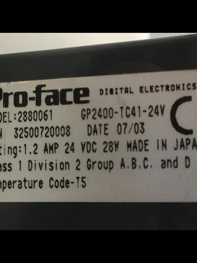 Used PROFACE Operator Interface Panel Touch Screen 2880061 Used
