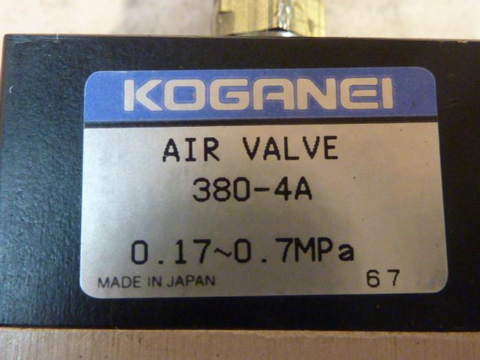 Used KOGANEI Air Valve 380-4A #40867