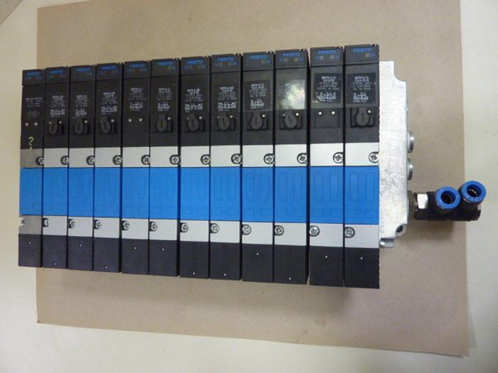 Used FESTO Control Block w/ Valves IEPR-03-7.0-P #60707