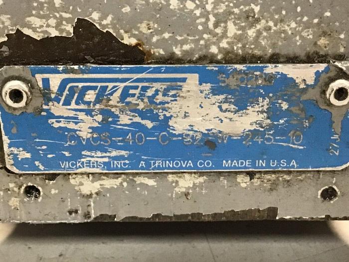 Used VICKERS Valve CVCS-40-C-S2-W-245-10 #139101