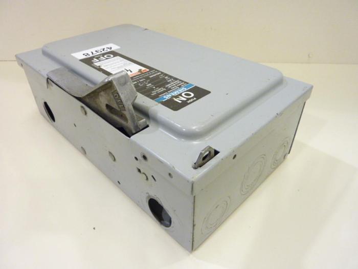 Used SIEMENS 60 Amp Safety Disconnect Switch F352 #42978