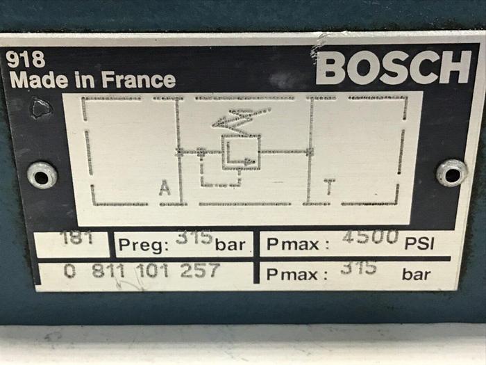 Used BOSCH Valve 0 811 101 257 #144610