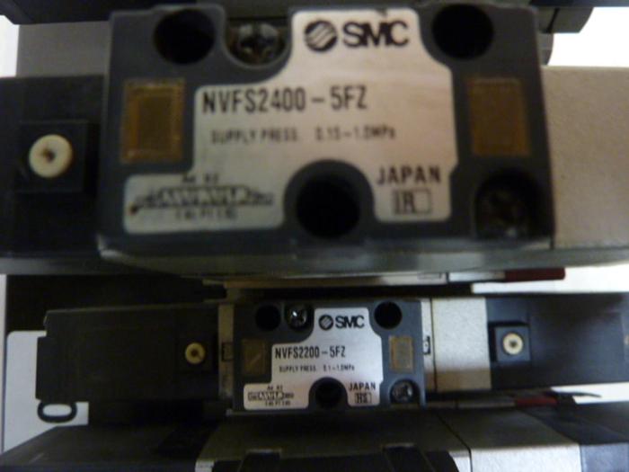Used SMC Control Block w/ Valves VFS2100-5FZ #60108