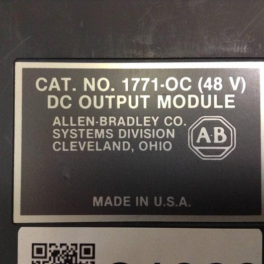 Used ALLEN BRADLEY DC Output Module 1771-OC (48V) #84389
