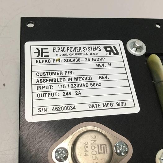 Used ELPAC Power Supply SOLV30-24 N/OVP #96124