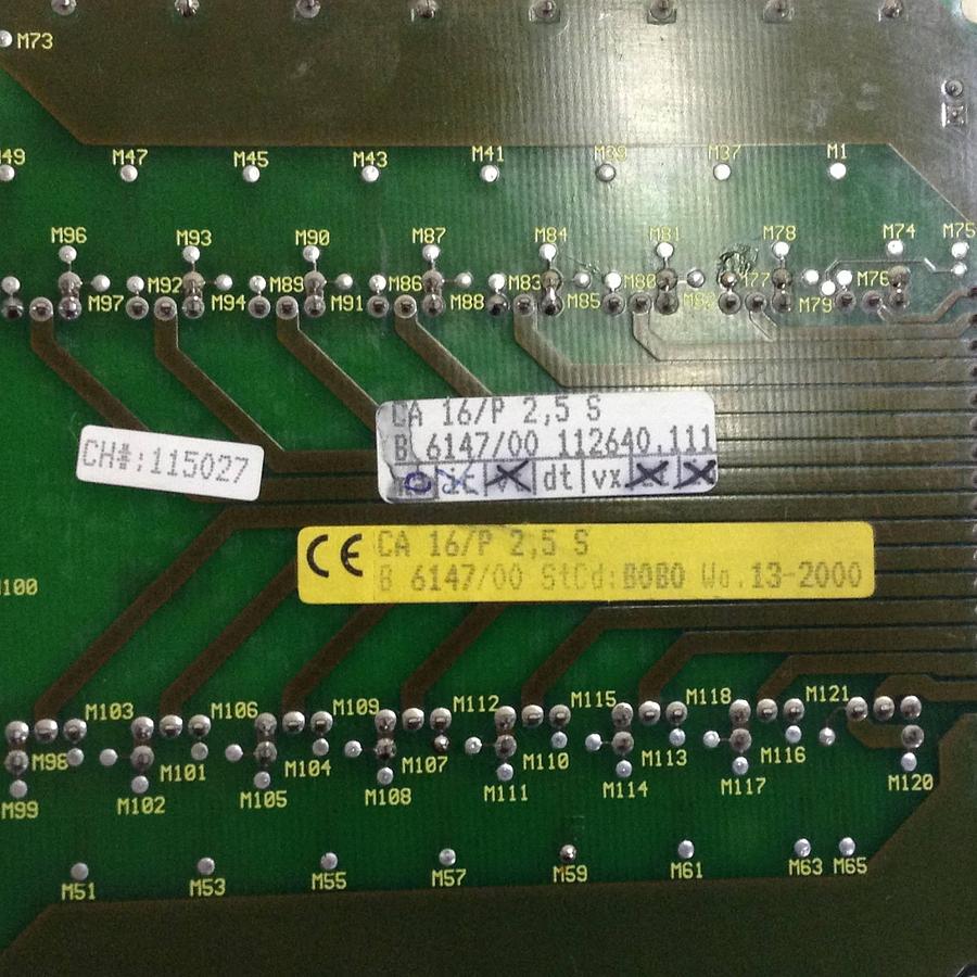 Used BACHMANN ELECTRONIC Output Card CA16/P2.5S  E06149/00 USED