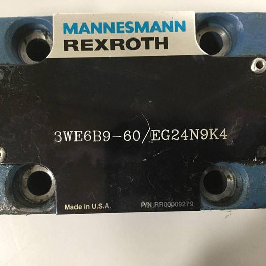 Used MANNESMANN REXROTH Hydraulic Valve 3WE6B960/EG24N9K4 #90387
