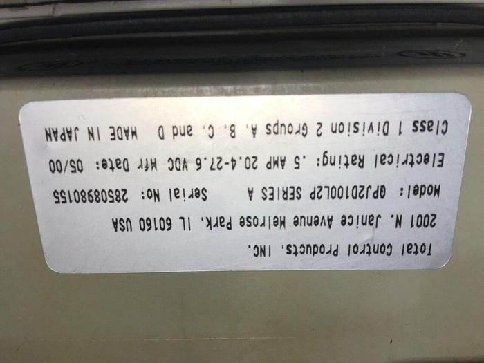Used TOTAL CONTROL quick panel jr QPJ2D100L2P #143658