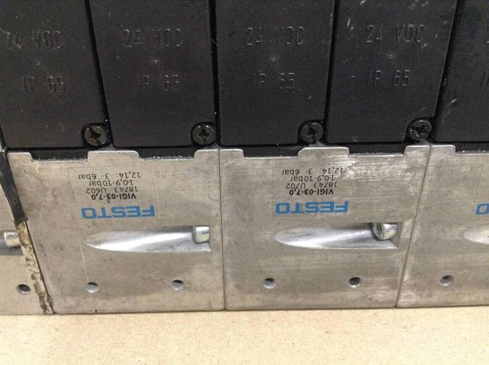 Used FESTO Control Block w/ Valves IMP2-03-1 #70459