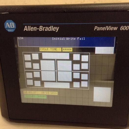 Used ALLEN BRADLEY Panel View 600 2711-T6C20L1 SER B Used