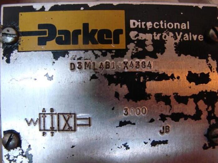 Used PARKER Directional Control Valve D3ML4B10X4384 #21716