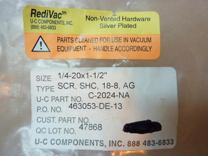 U-C COMPONENTS Socket Head Cap Screw C-2024-NA #41289