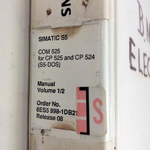Used SIEMENS Manual 6ES5 998-1DB21 #70894