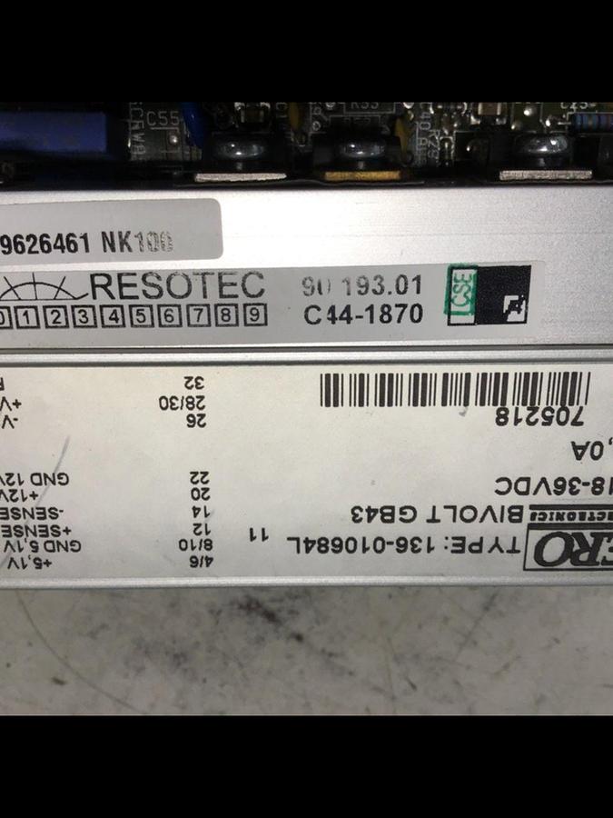 Used RESOTEC Power Supply Card 90193.01 USED