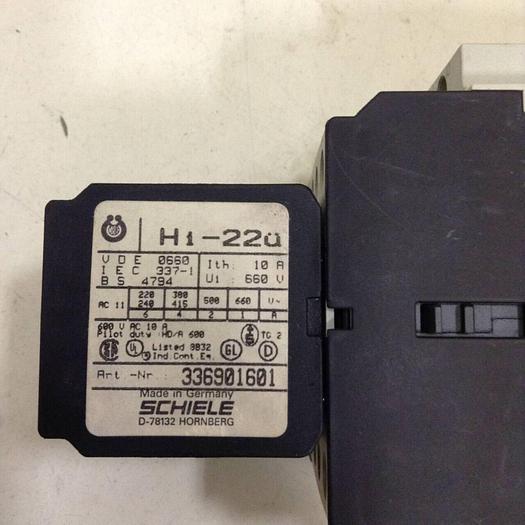 Used SCHIELE Control Relay HL4KDC40 #80894