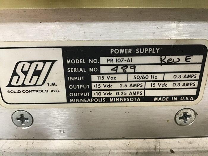 Used SCI Power Supply PR 107-A1 #129319
