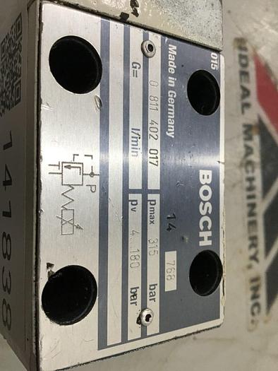 Used BOSCH Proportional Pressure Relief Valve 0 811 402 017 #141838