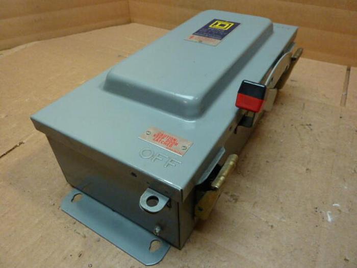 Used SQUARE D 60 Amp Safety Disconnect Switch H222AWK #37914