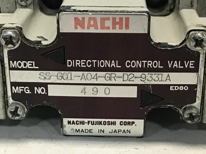 Used NACHI Valve SSG01-A04-GR-D2-9331A #129670