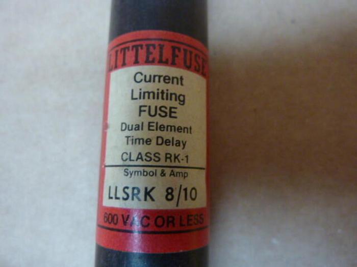 Used LITTELFUSE 8/10 Amp Fuse LLSRK-8/10 #36110