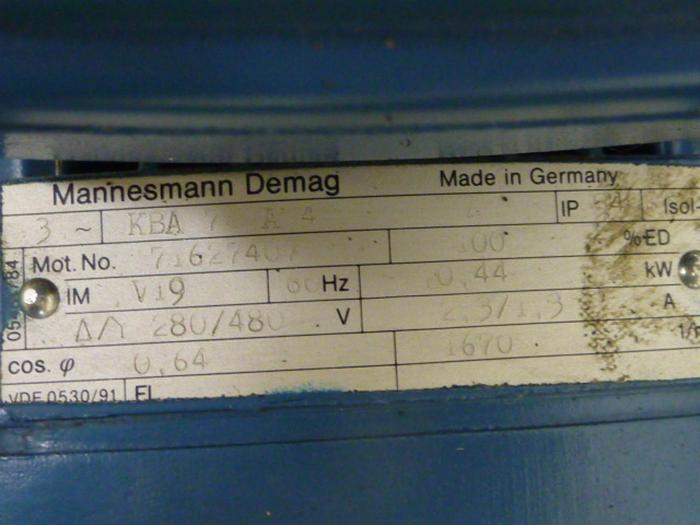Used MANNESMANN DEMAG Microspeed Unit FG06 U1-H2-F2 Used