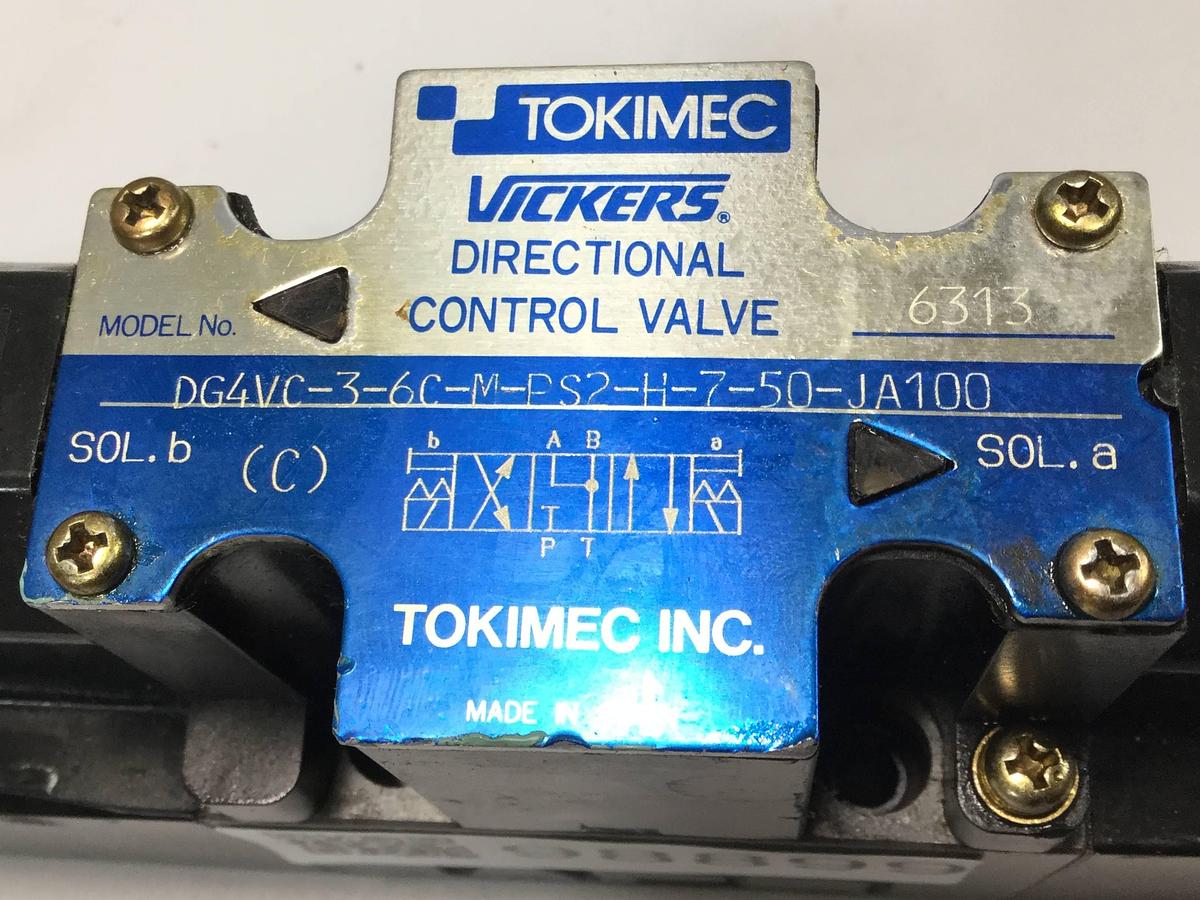 Used VICKERS Directional Control Valve DG4VC36CMPS2H750JA100 USED