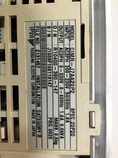 Used YASKAWA VS Mini J7 Drive CIMR-J7AA20P2 #103751