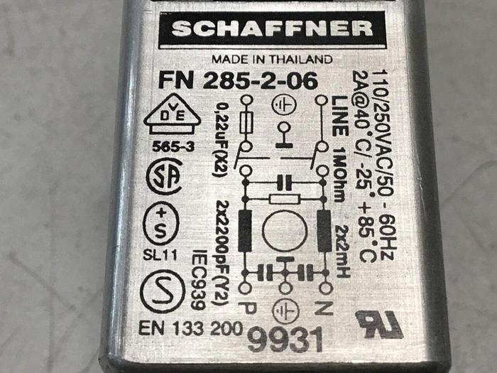 Used SCHAFFNER Filter Power Line FN285-2-06 #119165