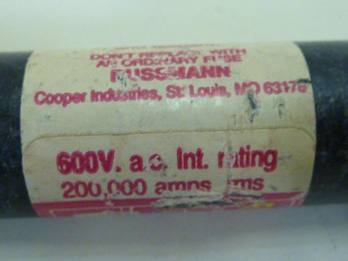 Used FUSETRON 4 1/2 Amp Fuse FRS-R-4-1/2 #47400