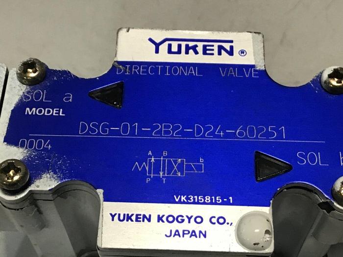 Used YUKEN Directional Valve DSG-01-2B2-D24-60251 #72503