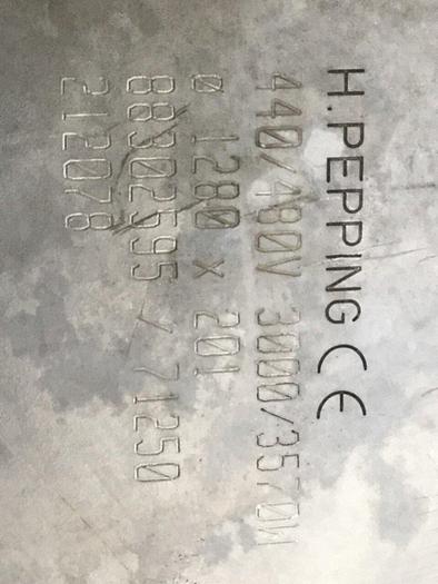 Used H PEPPING 3000/3570 Watt Heater Band 88302595 #111135