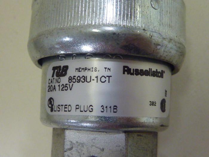 THOMAS & BETTS Ever-Lok Plug 8593U-1CT #56178