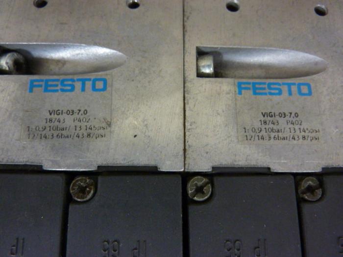 Used FESTO Control Block w/ Valves IFB8-03 #52810