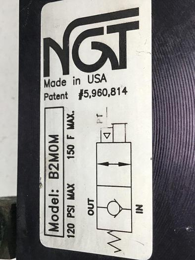 Used NGT Manual Release Check Valve B2M0M #115979