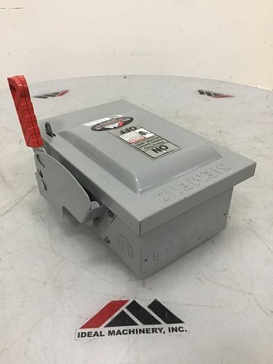 Used SIEMENS 30 Amp Safety Disconnect Switch HNF361 VBII #124089