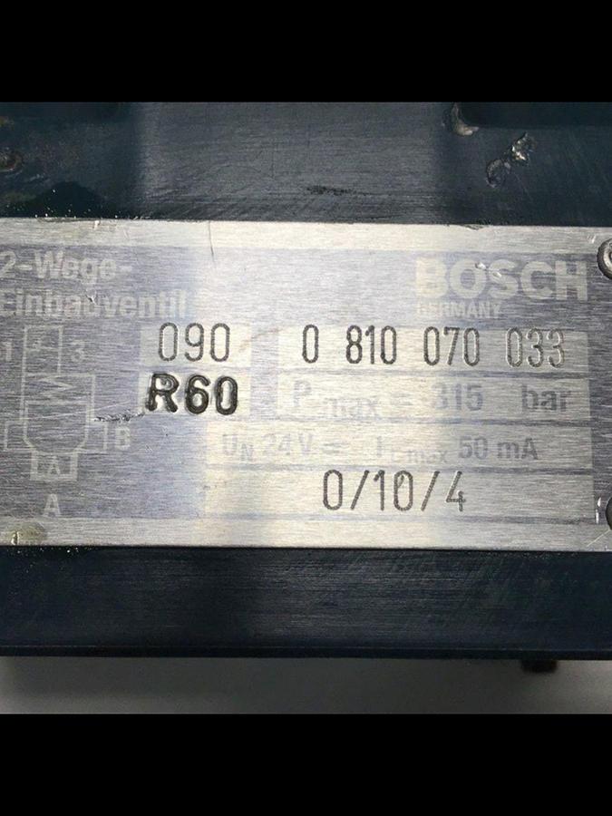Used BOSCH Valve 0 810 070 033 USED